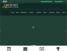 Tablet Screenshot of oakhurstgolfclub.com